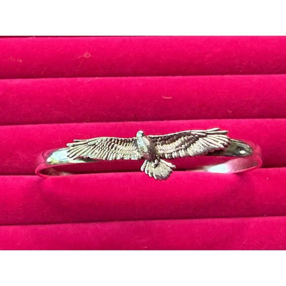 Sterling Silver Eagle Cuff Bracelet - Picture 1 of 3